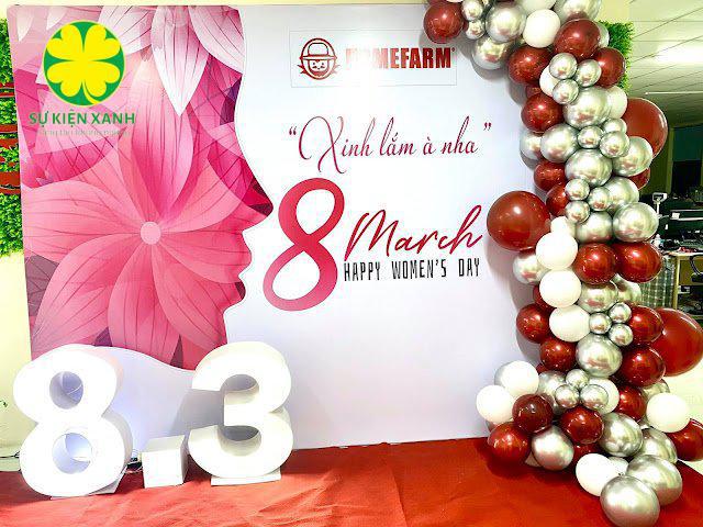 Dịch vụ trang trí 8/3 tại Yên Bái, Trang trí sự kiện 8/3 tại Yên Bái, Sự kiện Xanh, Viet Green Media, Trang trí và thiết kế sự kiện ngày Quốc tế phụ nữ 8/3 tại Yên Bái