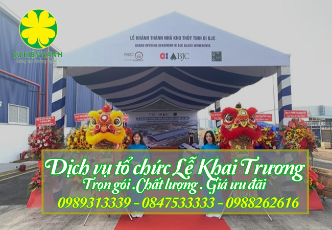 Báo giá tổ chức lễ khai trương trọn gói chỉ với 11.800k 